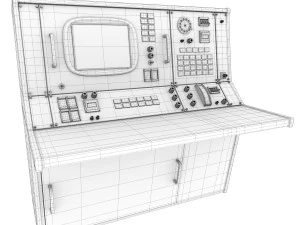 nasa control tables pbr 3D Model