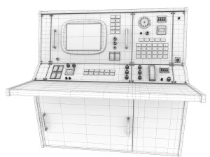 nasa control tables pbr 3D Model