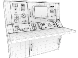 nasa control tables pbr 3D Model