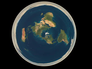 flat earth 8k 3D Model