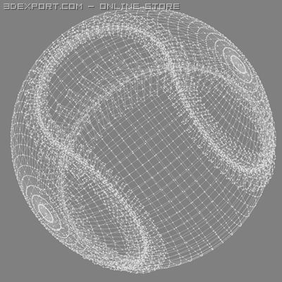 baseball 3D Модель .c4d .max .obj .3ds .fbx .stl .blend 