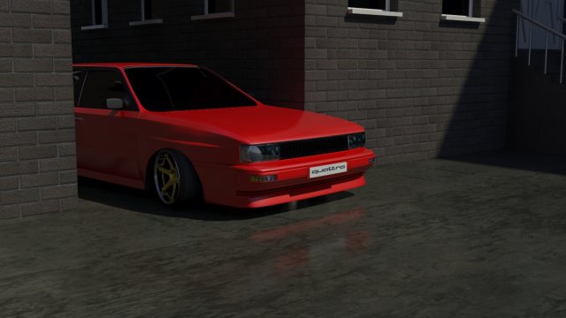 audi coupe quattro b2 Modelo 3D .c4d .max .obj .3ds .fbx .stl .blend 