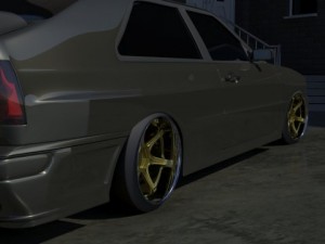 audi coupe quattro b2 Modelo 3D