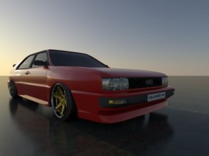 audi coupe quattro b2 Modelo 3D