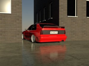 audi coupe quattro b2 Modelo 3D