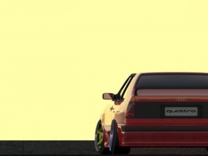 audi coupe quattro b2 Modelo 3D