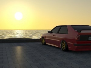 audi coupe quattro b2 Modelo 3D
