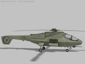future armed helicoper 3D Модель