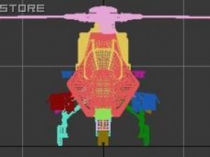 future armed helicoper 3D Модель