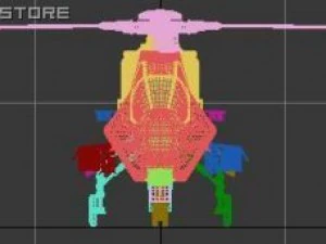 future armed helicoper 3D Model