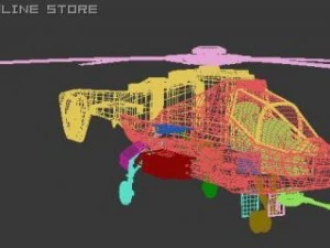 future armed helicoper 3D Model