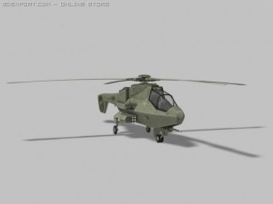 future armed helicoper 3D Модель