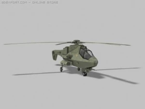 future armed helicoper 3D Model