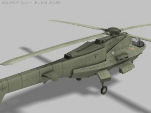 future armed helicoper 3D Model