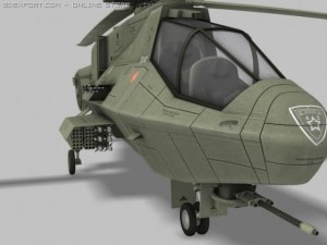 future armed helicoper 3D Модель