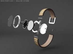 flieger watch Model 3D