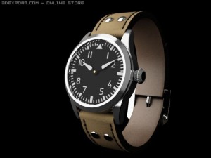 flieger watch 3D-Modell