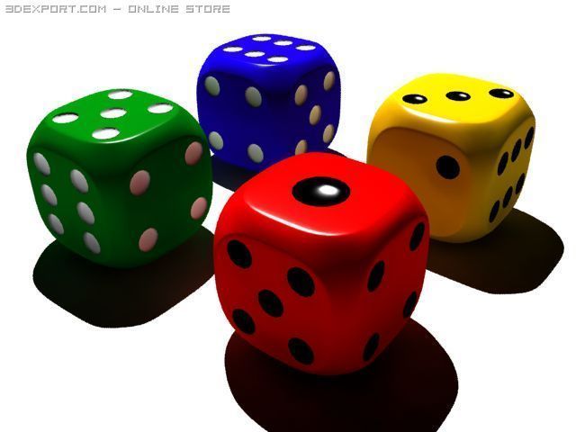dice Model 3D .c4d .max .obj .3ds .fbx .stl .blend 