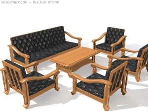 sala set 3D-Modell