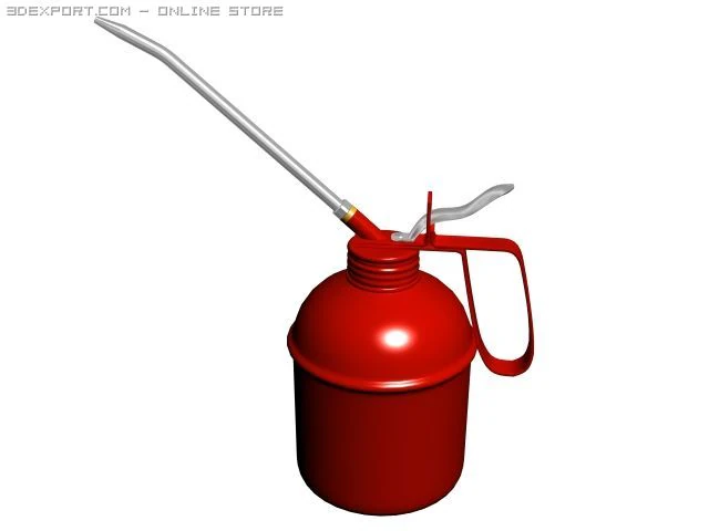 oil can 3D Model .c4d .max .obj .3ds .fbx .stl .blend 