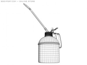 oil can 3D मॉडल