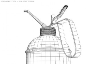oil can 3D मॉडल