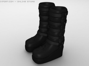 boots  leather Modelo 3D