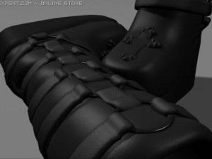 boots  leather 3D 모델