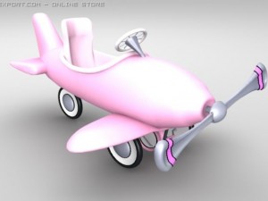 pedal plane toy 3Dモデル