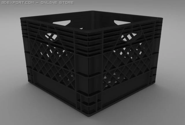 crate 3D Model .c4d .max .obj .3ds .fbx .stl .blend 