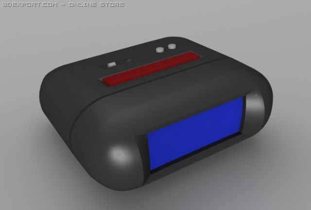 alarm clock Model 3D .c4d .max .obj .3ds .fbx .stl .blend 