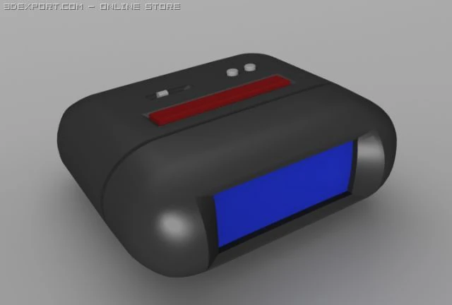 alarm clock 3D Model .c4d .max .obj .3ds .fbx .stl .blend 