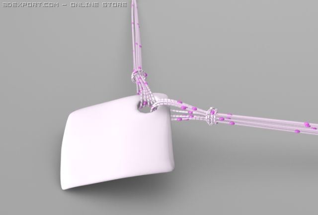 shell necklace 3D 모델 .c4d .max .obj .3ds .fbx .stl .blend 