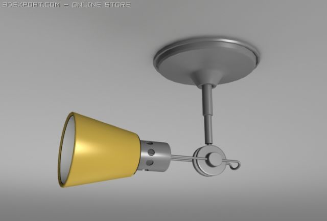 directional celing lamp 3D मॉडल .c4d .max .obj .3ds .fbx .stl .blend 