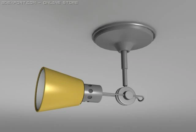 directional celing lamp 3D Model .c4d .max .obj .3ds .fbx .stl .blend 