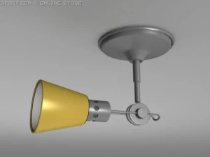 l&acirc;mpada de teto direcional Modelo 3D