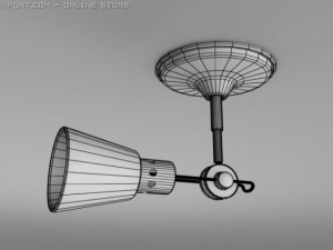 directional celing lamp 3D मॉडल