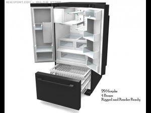 冷蔵庫 3Dモデル
