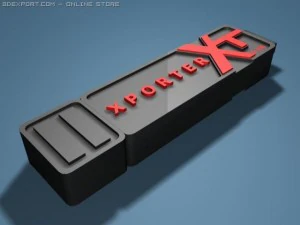 usb flash card 16 gb 3D Model