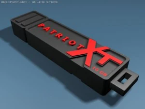 usb flash card 16 gb 3D Model
