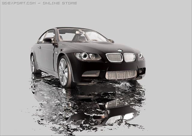 bmw m3 e92 3D Model .c4d .max .obj .3ds .fbx .stl .blend 