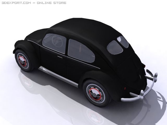 vw beetle split window 3D Модель .c4d .max .obj .3ds .fbx .stl .blend 