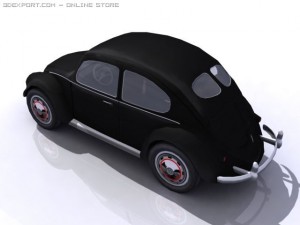 vw beetle split window 3D Модель