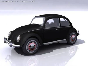 vw beetle split window 3D Model