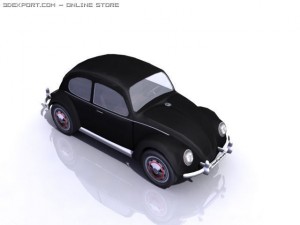 vw beetle split window 3D Модель