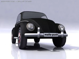 vw beetle split window 3D Model