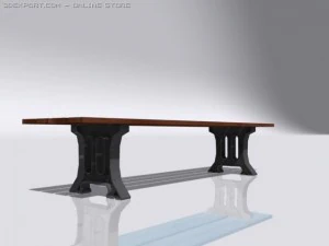 на скамейке запасных 3D Модель