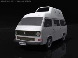 vw t3ハイルーフ 3Dモデル