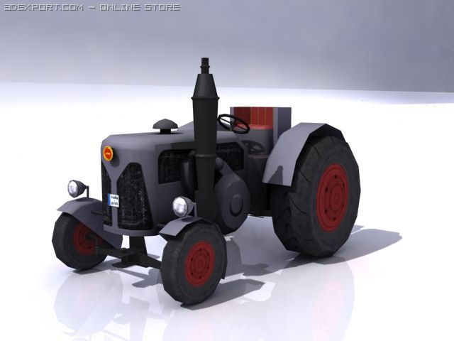 tractora 3D Модель .c4d .max .obj .3ds .fbx .stl .blend 