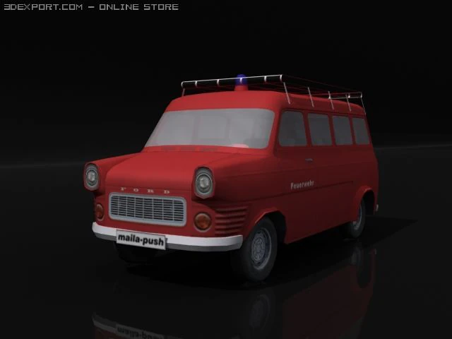 ford transitfire engine 3D Model .c4d .max .obj .3ds .fbx .stl .blend 